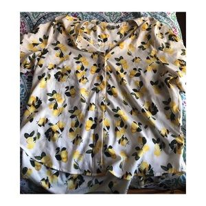 🍋Cute Dalia button-up lemon blouse